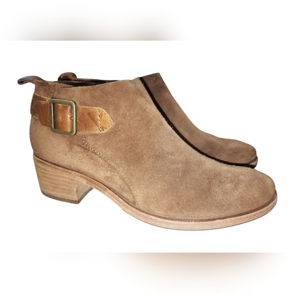 Kork-Ease Mesa Women's Leather Suede Stacked Heel Ankle Boots, Women's 7 - Picture 2 of 8